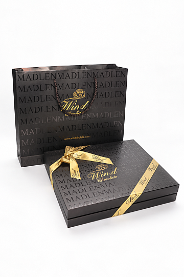 Hediyelik Madlen Kutu Çikolata - Kahverengi Renk 450 Gr. - 3