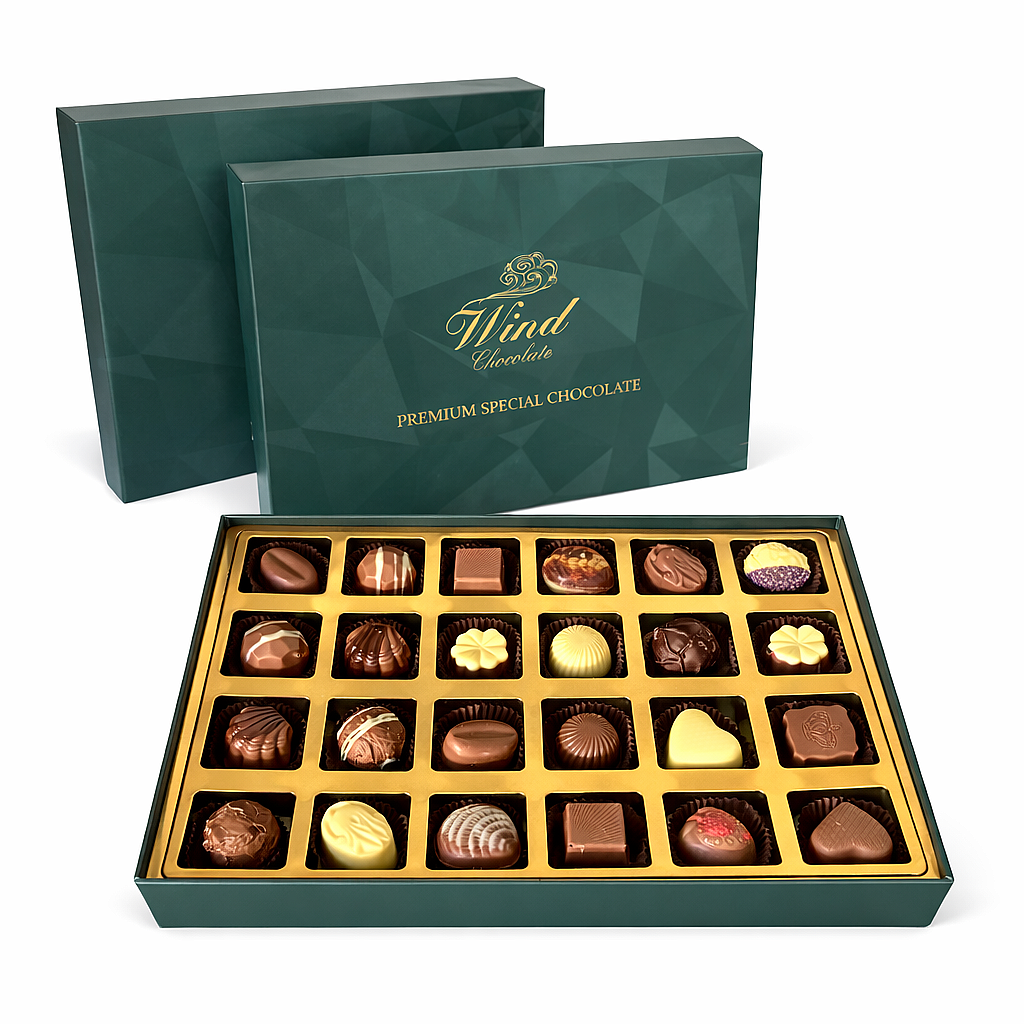 Premium Sipesiyal Hediyelik Belçika Çikolatası - Yeşil Kutu 320 Gr. - 1